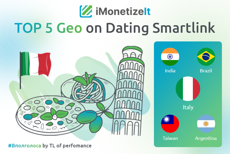 ТОP 5 Geo on IMI Dating Smartlink: Italy, Brazil, India