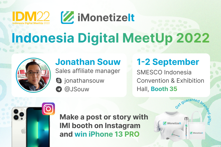 Join iMonetizeit at Indonesia Digital Meetup 2022