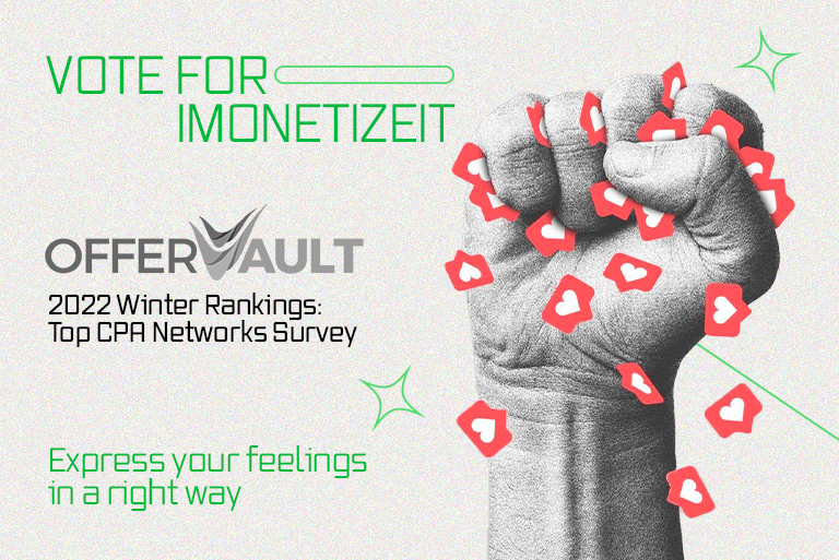 Support iMonetizeIt at Offervault Winter Rankings 2022